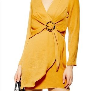 Topshop Tortoise Ring Minidress from Nordstrom, US size 8